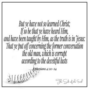 Put off concerning the former conversation the old man which is corrupt ephesians 4:21-24