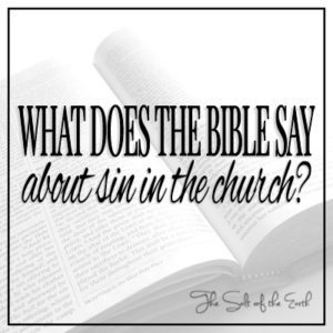 What does Bible say about sin in the church?