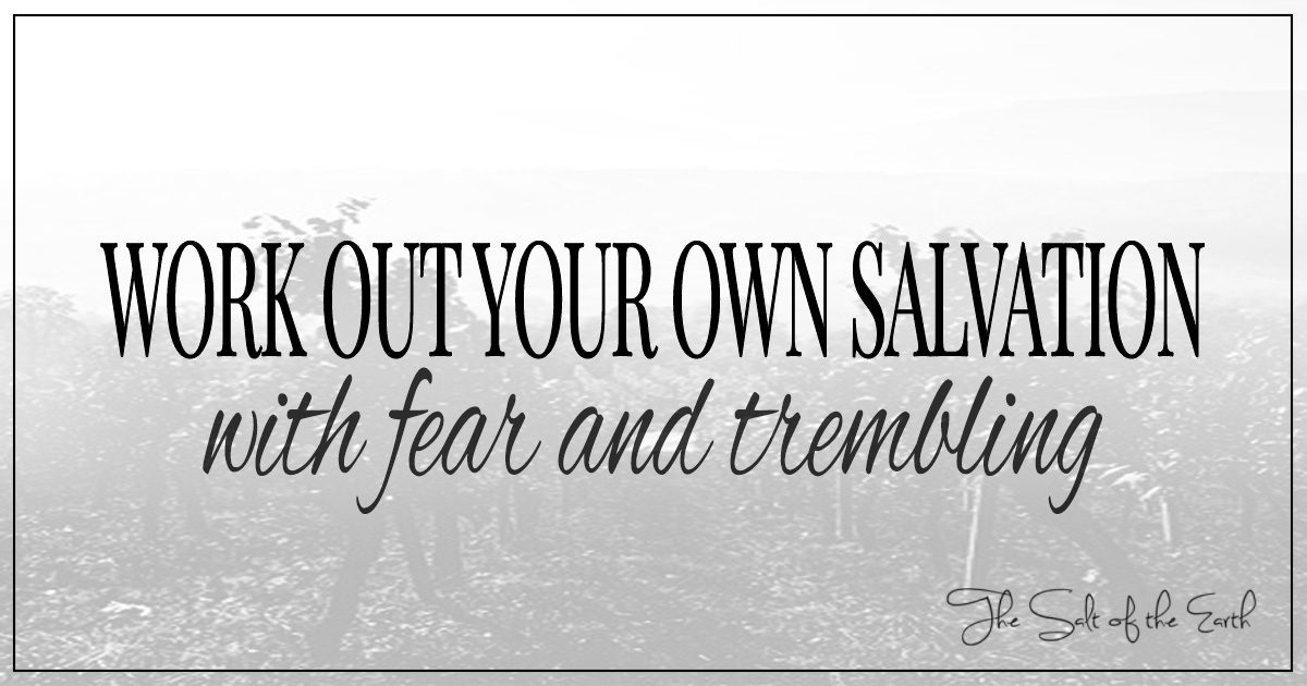 Work Out Your Own Salvation With Fear And Trembling