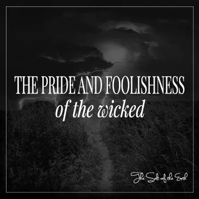 image path and thunder with blog title the pride and foolishness of the wicked