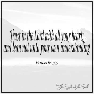 image mountain and bible verse proverbs 3-5 trust in the Lord with all your heart and lean not on your own understanding